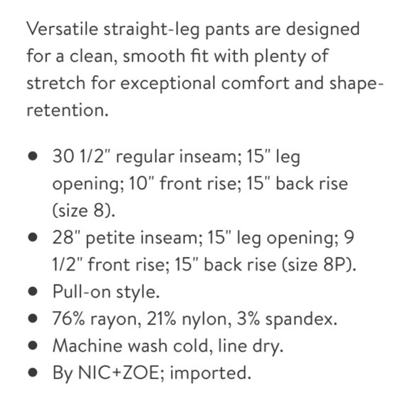 Nic+Zoe wonderstretch pants in olive green - Picture 5 of 6
